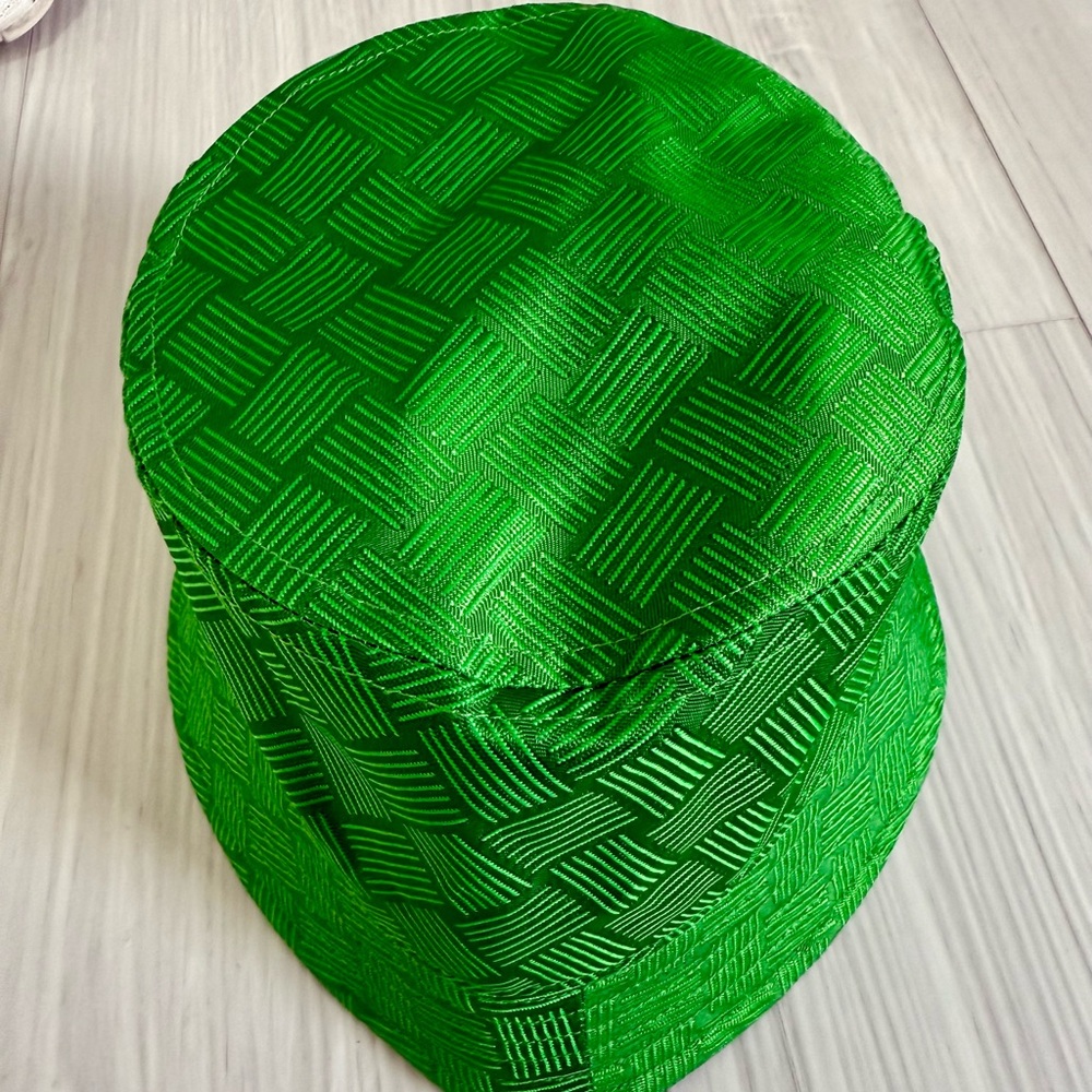 Bottega Veneta Green Patterned Hat